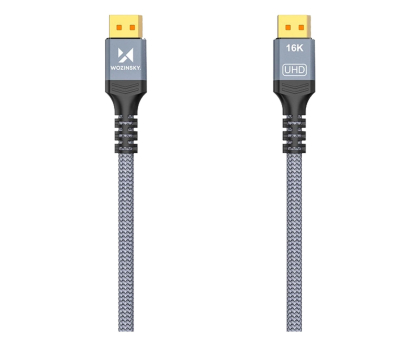 Kabel komputerowy Wozinsky Kabel DisplayPort 2.1 Certyfikowany  1m czarny WPS-16AYL1S